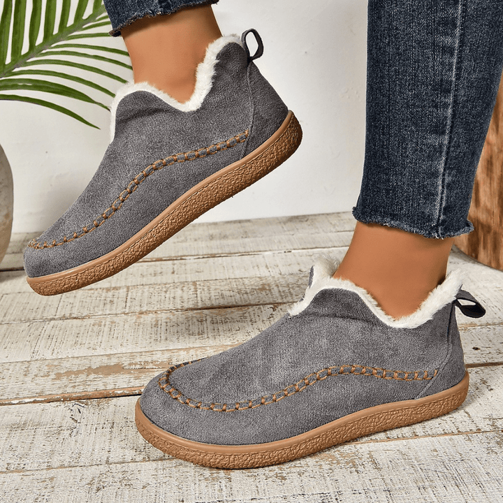 Warme Winterstiefel mit Futter aus Fleece und rutschfesten Sohlen