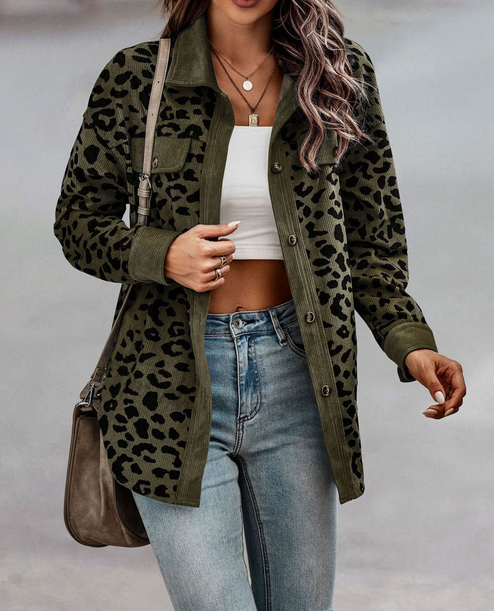 Olivia™ | Dschungel Chic Leopard Jacke