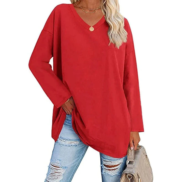 Amira's™ V-Neck Knit Top