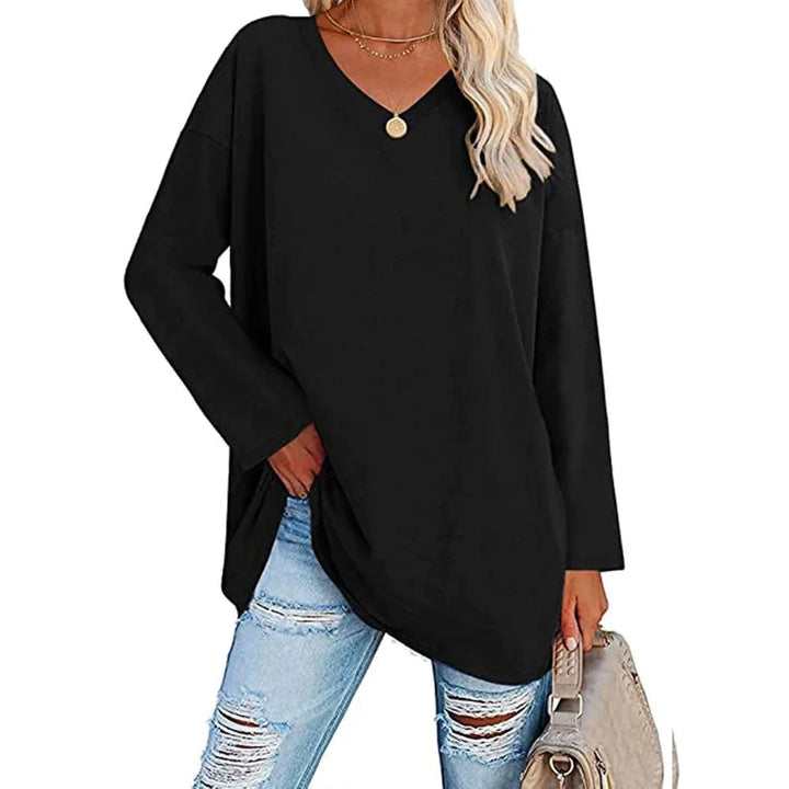 Amira's™ V-Neck Knit Top