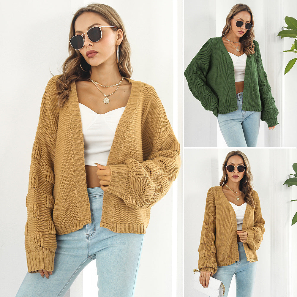 Lily™ | Schicke & gemütliche Strickjacke mit Puffärmeln