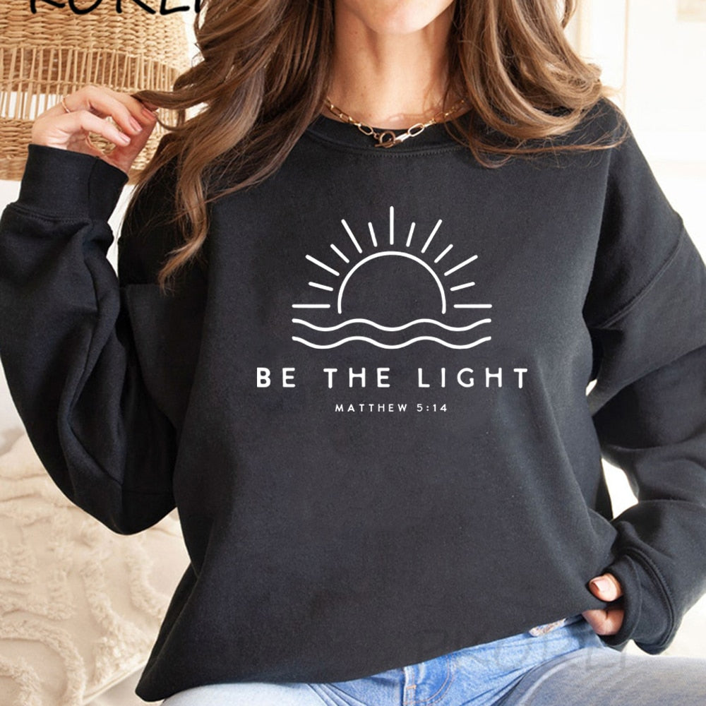 Remi™ | Langärmeliger Pullover 'Be The Light'