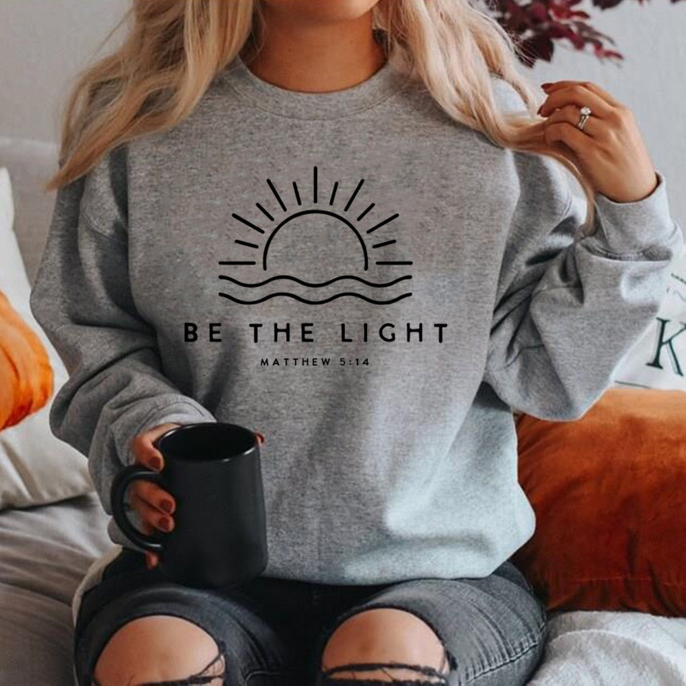 Remi™ | Langärmeliger Pullover 'Be The Light'