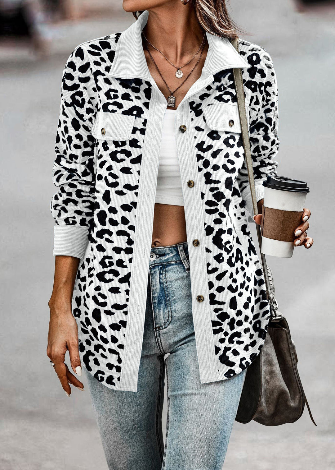 Olivia™ | Dschungel Chic Leopard Jacke