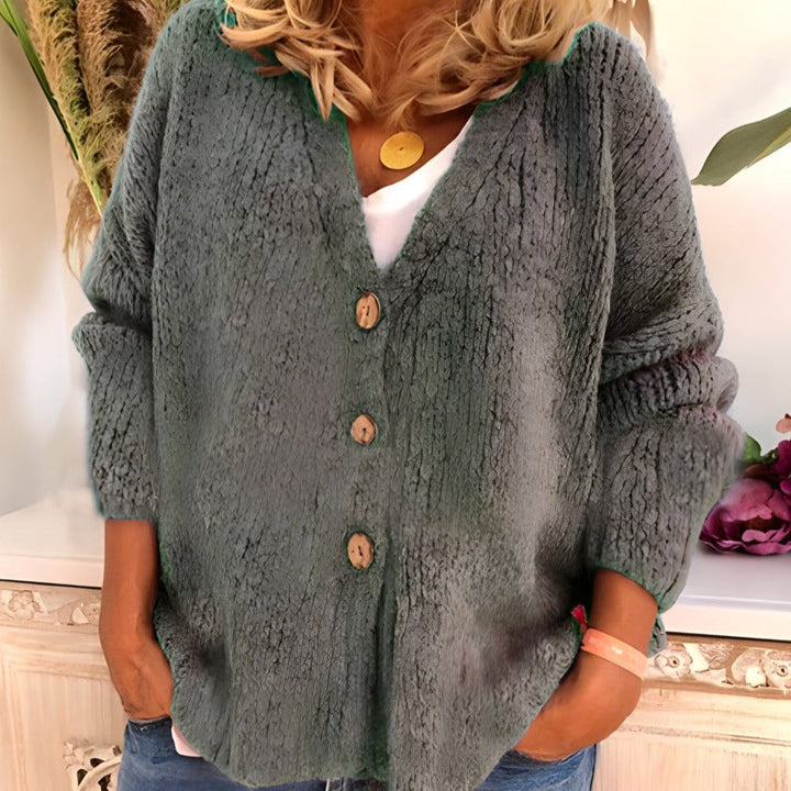 CozyVerve® | Strickjacke mit V-Ausschnitt