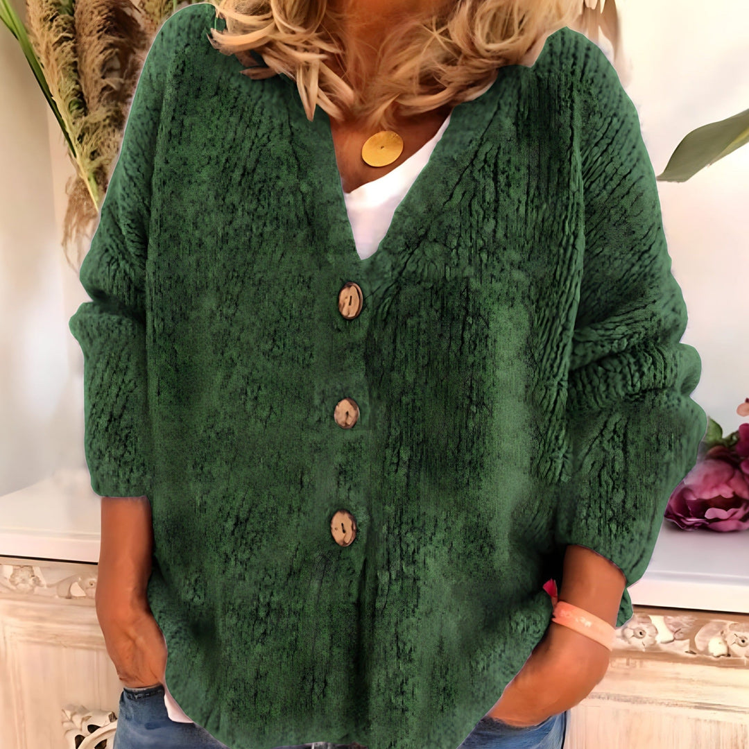 CozyVerve® | Strickjacke mit V-Ausschnitt